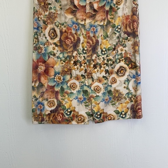 Zara - Vintage Bright Floral A - Line Skirt Size Small - Picture 8 of 10